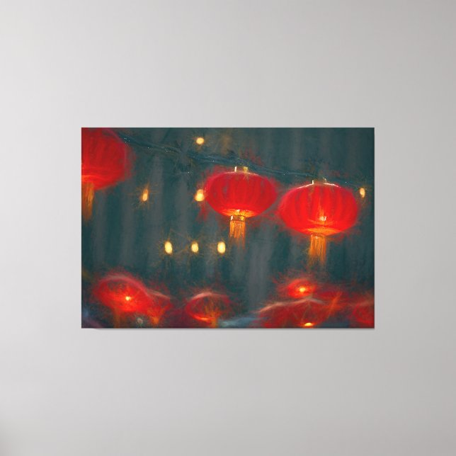 Lanterns Chinese New Year Canvas Print (Front)