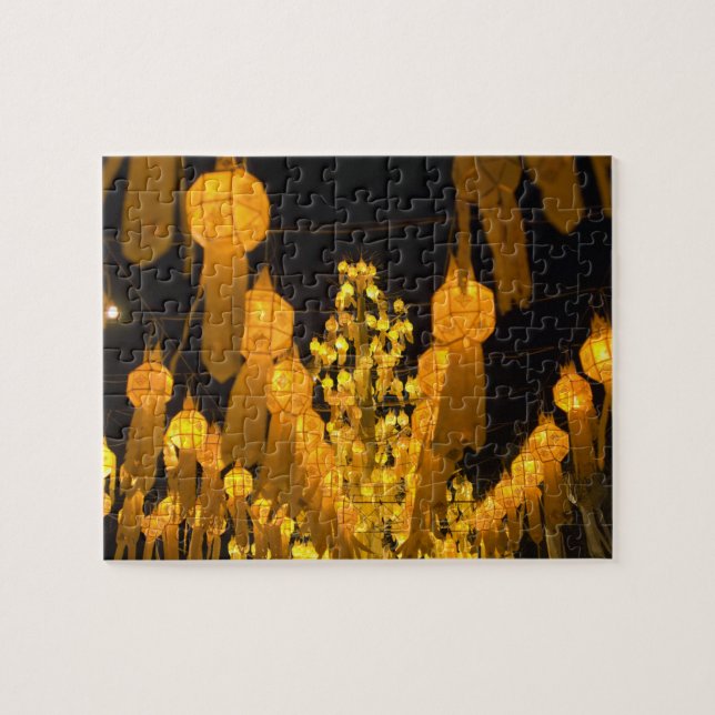 Lanterns for Loi Krathong festival. Jigsaw Puzzle (Horizontal)