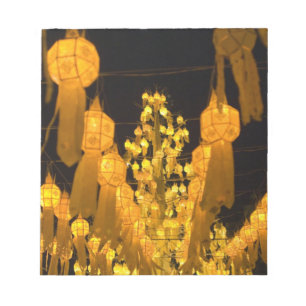 Lanterns for Loi Krathong festival. Notepad