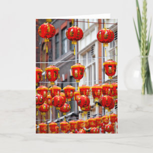 Lanterns in Chinatown, London Greeting Card