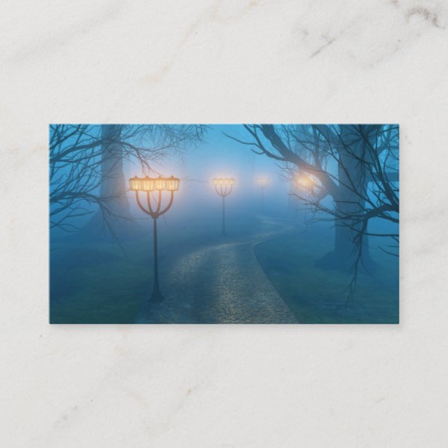 Lanterns in the Fog Bookmarks Business Card (Front)