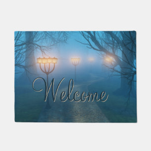 Lanterns in the Fog Doormat