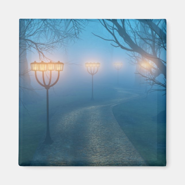 Lanterns in the Fog Magnet (Front)