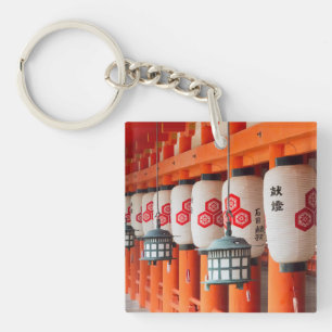 Lanterns inside Itsukushima Shrine Key Ring