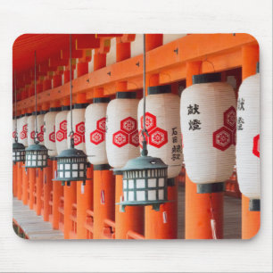 Lanterns inside Itsukushima Shrine Mouse Mat
