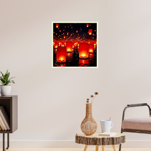 Lanterns' Magical Night Float Design Poster