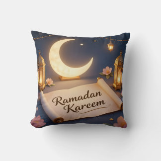 Lanterns Of Blessing – Glowing Lantern Art Throw Cushion