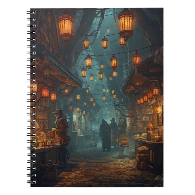 Lanterns of the Forgotten Alley Notebook (Front)