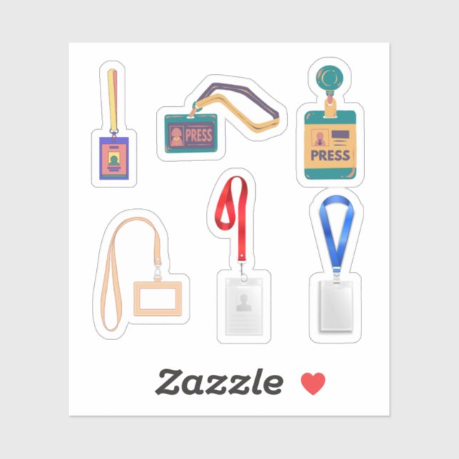 Lanyard Stickers (Sheet)