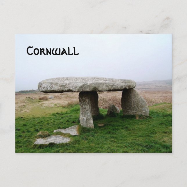 Lanyon Quoit Standing Stones Cornwall England Postcard (Front)