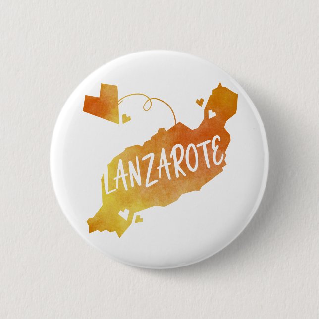 Lanzarote 6 Cm Round Badge (Front)