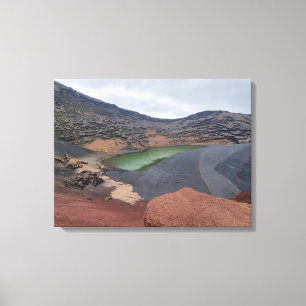 Lanzarote El Golfo view canvas print