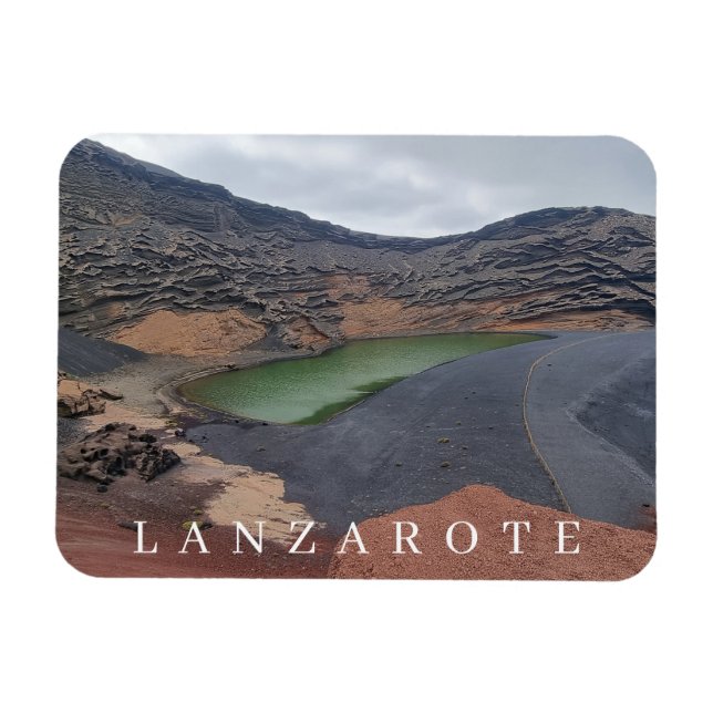 Lanzarote El Golfo view fridge magnet (Horizontal)