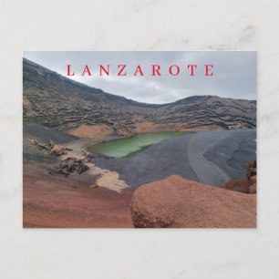 Lanzarote El Golfo view postcard
