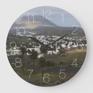 Lanzarote landscape large clock