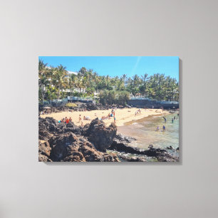 Lanzarote Puerto del Carmen beach canvas print