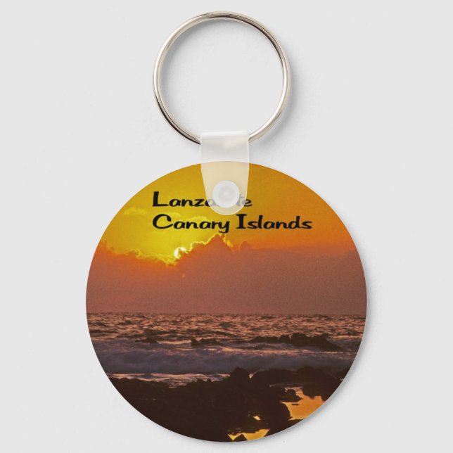 Lanzarote Sunset Key Ring (Front)