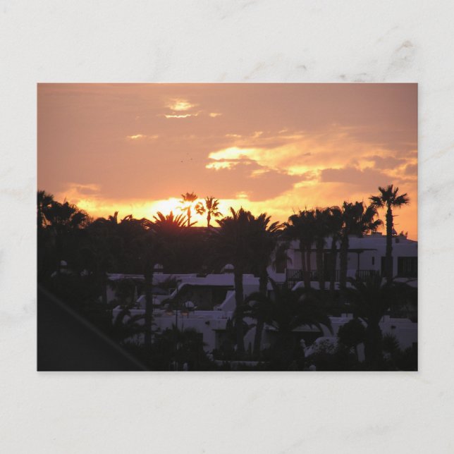 Lanzarote Sunset Postcard (Front)