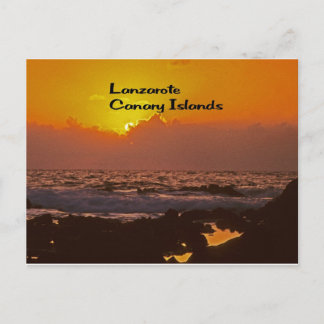 Lanzarote Sunset Postcard