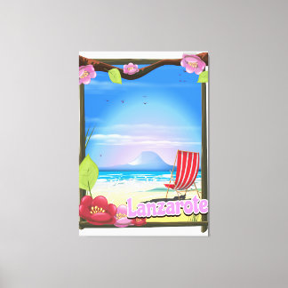Lanzarote Travel poster Canvas Print