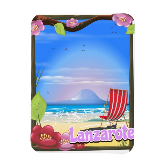 Lanzarote Travel poster Magnet (Vertical)
