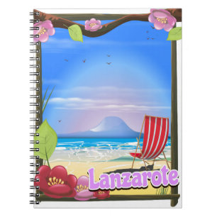 Lanzarote Travel poster Notebook
