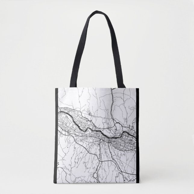 Lanzhou China Map Tote Bag (Front)