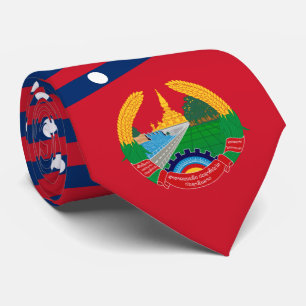 Lao Flag & Emblem, Flag of Laos Tie