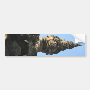 Lao Giant Guardian .. Buddha Park, Vientiane, Laos Bumper Sticker