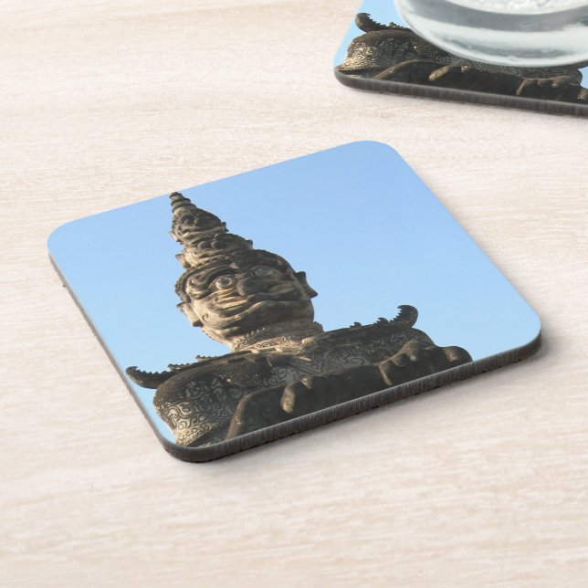 Lao Giant Guardian .. Buddha Park, Vientiane, Laos Coaster (Left Side)