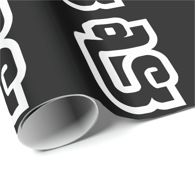 Lao / Laos Number Five / 5 / ໕ (Haa/Ha) Laotian Wrapping Paper (Roll Corner)