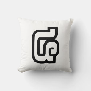 Lao / Laos Number Four / 4 / ໔ (See/Si) Laotian Cushion