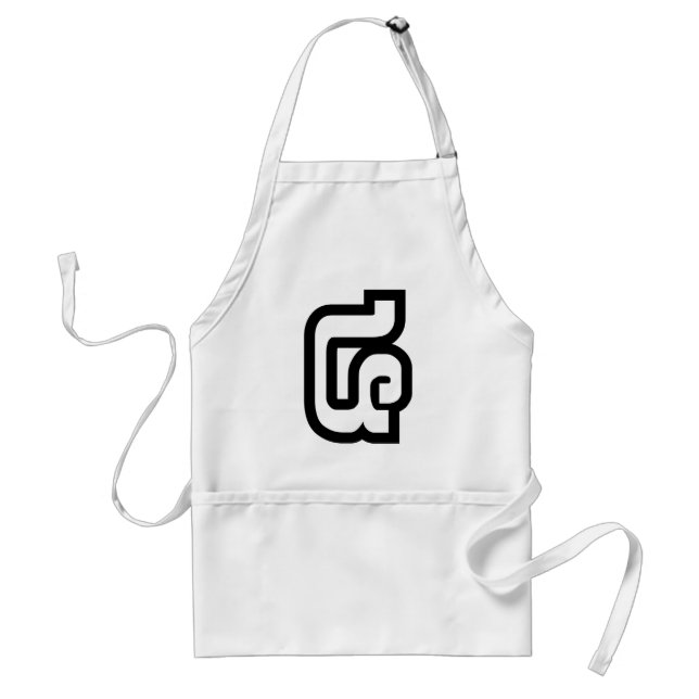Lao / Laos Number Four / 4 / ໔ (See/Si) Laotian Standard Apron (Front)