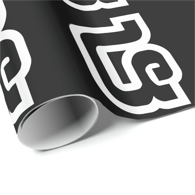 Lao / Laos Number Four / 4 / ໔ (See/Si) Laotian Wrapping Paper (Roll Corner)