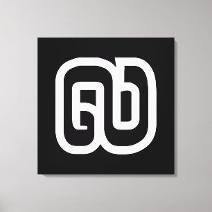 Lao / Laos Number Nine / 9 / ໙ (Kao/Gao) Laotian Canvas Print