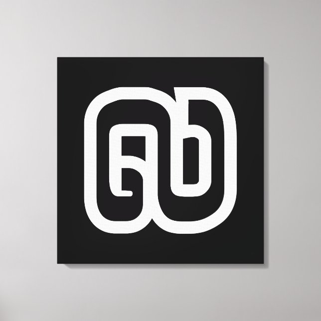 Lao / Laos Number Nine / 9 / ໙ (Kao/Gao) Laotian Canvas Print (Front)