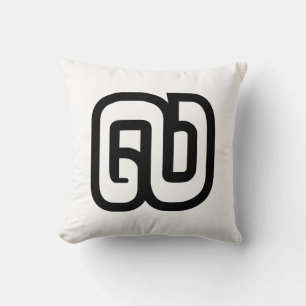 Lao / Laos Number Nine / 9 / ໙ (Kao/Gao) Laotian Cushion