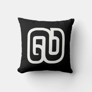 Lao / Laos Number Nine / 9 / ໙ (Kao/Gao) Laotian Cushion