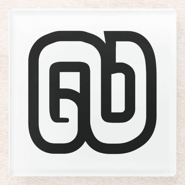 Lao / Laos Number Nine / 9 / ໙ (Kao/Gao) Laotian Glass Coaster (Front)