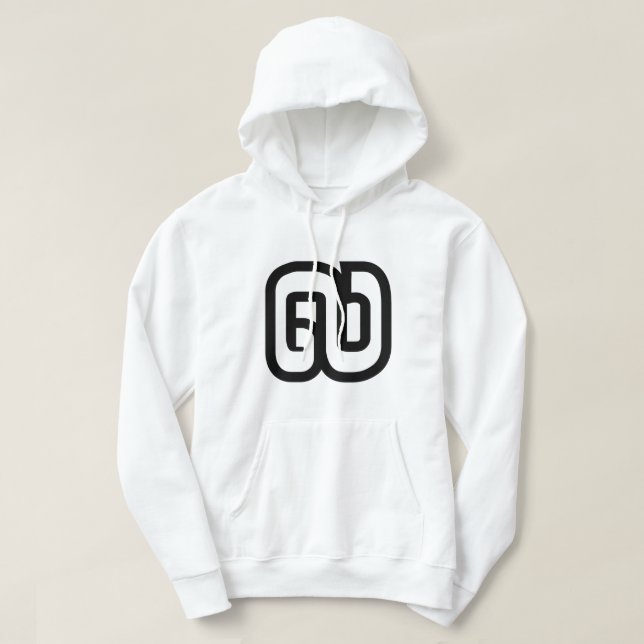 Lao / Laos Number Nine / 9 / ໙ (Kao/Gao) Laotian Hoodie (Design Front)