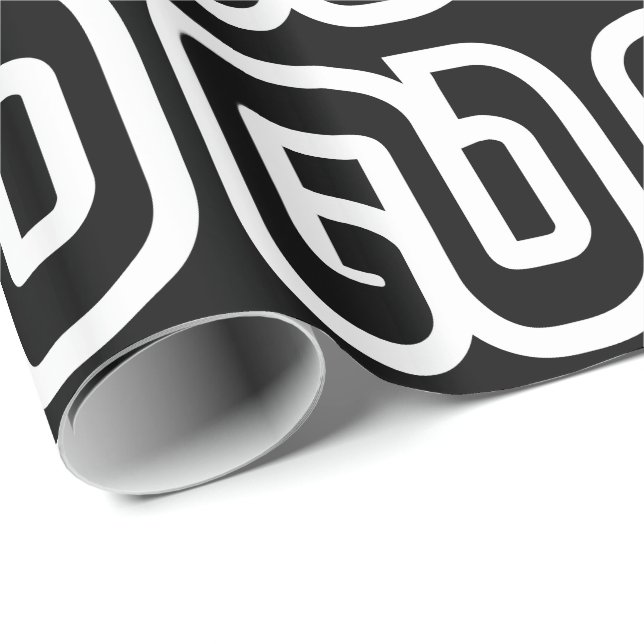 Lao / Laos Number Nine / 9 / ໙ (Kao/Gao) Laotian Wrapping Paper (Roll Corner)