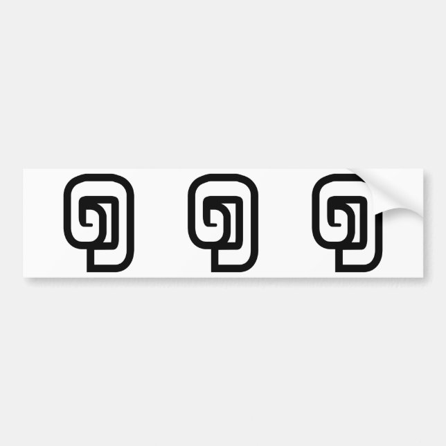 Lao / Laos Number One / 1 / ໑ (Nung/Nueng) Laotian Bumper Sticker (Front)