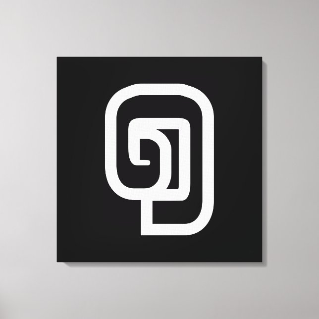 Lao / Laos Number One / 1 / ໑ (Nung/Nueng) Laotian Canvas Print (Front)