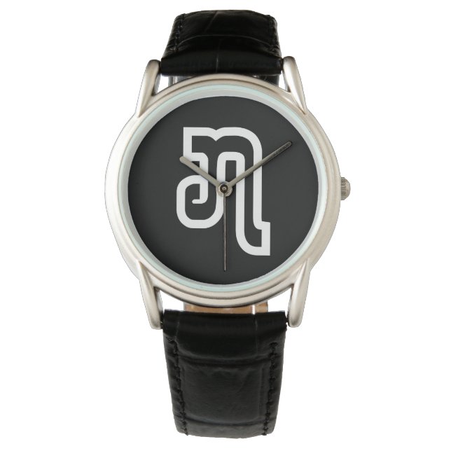 Lao / Laos Number Seven / 7 / ໗ (Jet/Chet) Laotian Watch (Front)