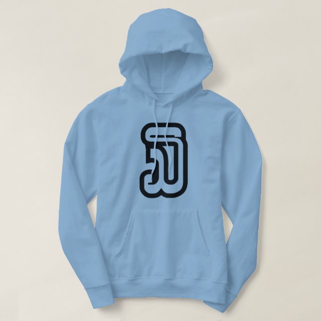 Lao / Laos Number Three / 3 / ໓ (Sam) Laotian Hoodie (Design Front)