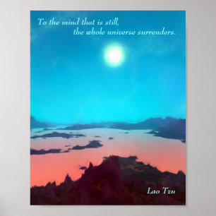 Lao Tzu Custom Quote Aquarius Prime Scifi Poster