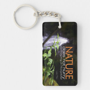 Lao Tzu Inspirational Quote "Nature"  Key Ring
