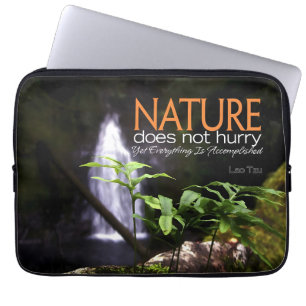 Lao Tzu Inspirational Quote "Nature" Laptop Sleeve