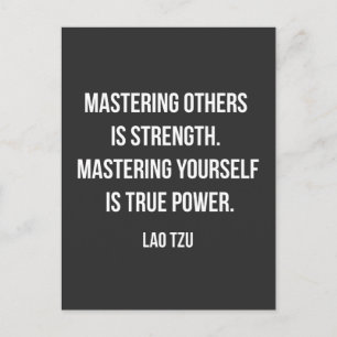 Lao Tzu inspirational quote Postcard