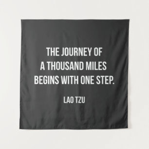 Lao Tzu motivational quote. Tapestry